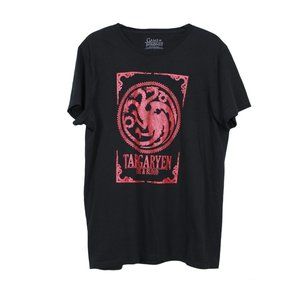 HBO Black Red Game of Thrones Targaryen Fire & Blood T-shirt